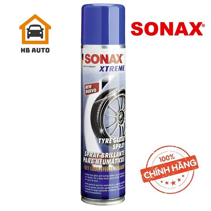 Chai Xịt Bảo Dưỡng Lốp Vỏ XTREME Dạng Phun Và Tạo Hiệu Ứng Ướt SONAX 235300