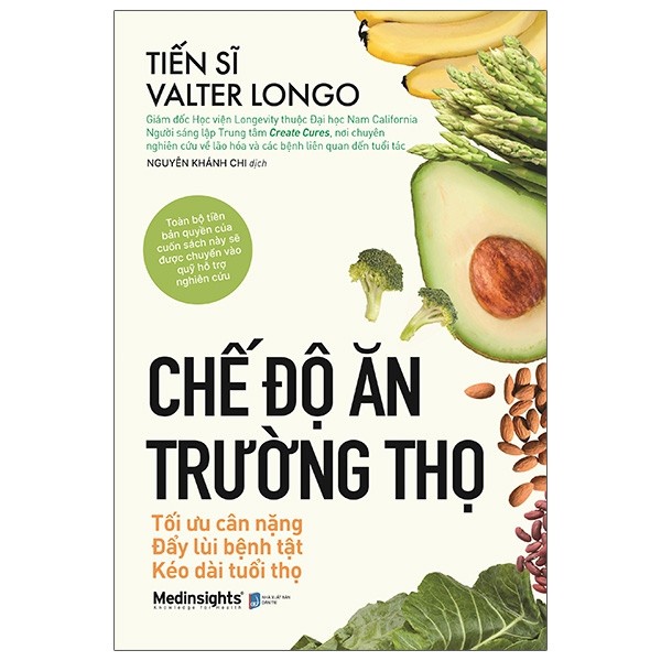 Sách - Chế Độ Ăn Trường Thọ - Tối Ưu Cân Nặng Đẩy Lùi Bệnh Tật Kéo Dài Tuổi Thọ - 8935309500703