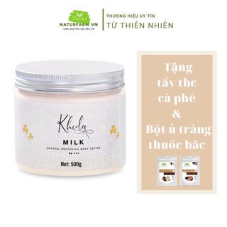 Kem body trắng da cao cấp Body Milk K'hula 500GR - Kem dưỡng thể body trắng da nhanh sau 7 ngày 100% thiên nhiên