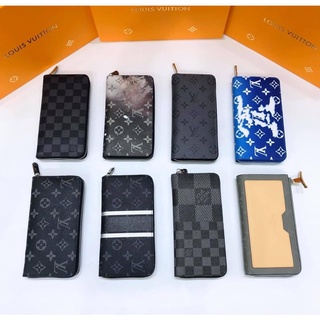 Ví cầm tay LV hoạ tiết caro