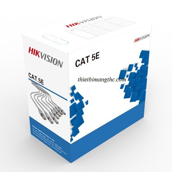 Dây mạng bấm sẵn 2 đầu CAT5E UTP Hikvision chính hãng 8 dây đồng loại tốt