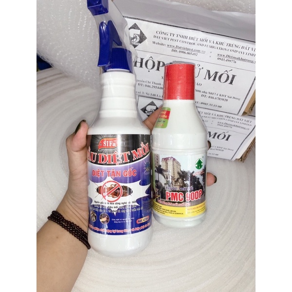 { COMBO DIỆT MỐI - 2 hộp nhử + 1pmc + 1 dầu mối Sifa }