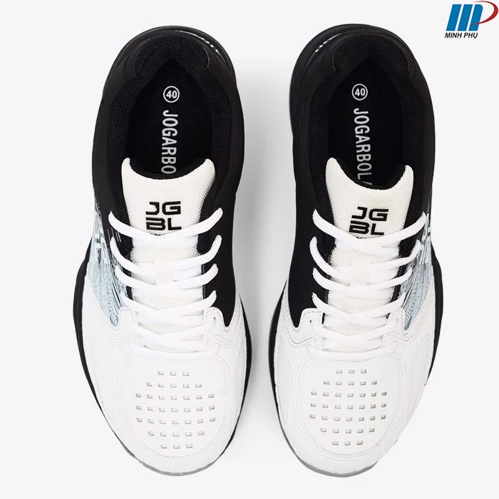 Giày tennis Jogarbola ACE 21006 trắng đen, giày thời trang thể thao thương hiệu Nhật Bản