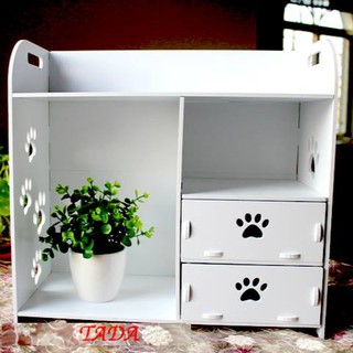 TỦ GỖ ĐỂ BÀN ĐA NĂNG 2 NGĂN KÉO HỌA TIẾT CHÂN GẤU