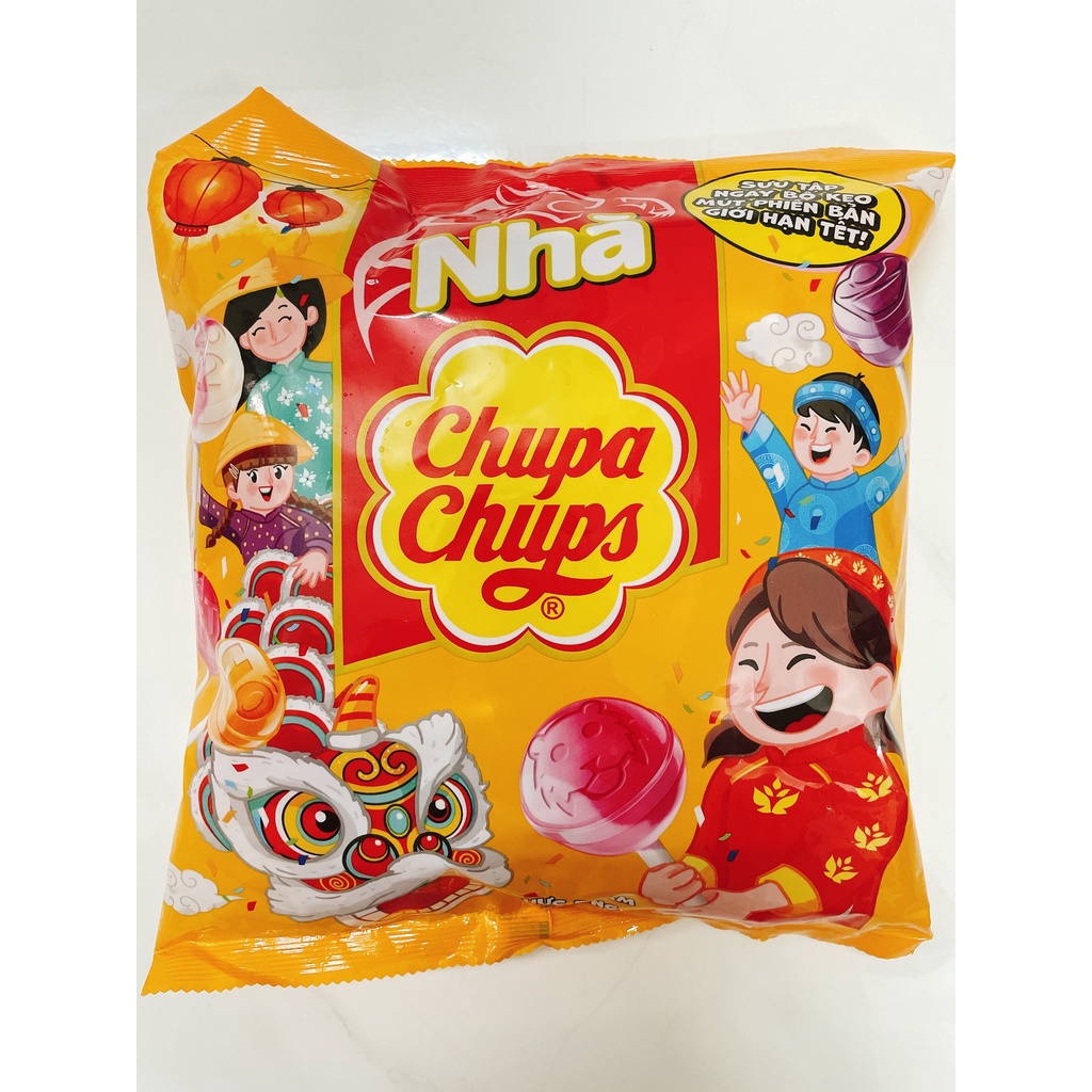 Kẹo Mút Chupa Chups gói 600g (gói 60 que)