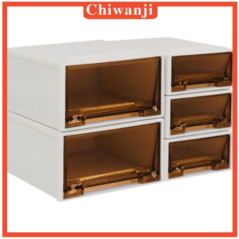 Set 5 hộp nhựa mini nhiều màu sắc dùng để đựng đồ chơi búp bê tỉ lệ 1 / 6 độc đáo