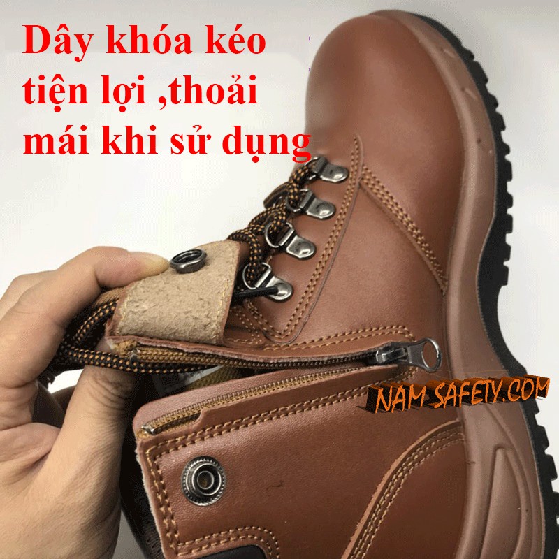 Giày bảo hộ K2-14 Giày bảo hộ lao động Hàn Quốc da bò thật chống nước, chống nứt gãy, độ bền cao, chính hãng K2 SAFETY