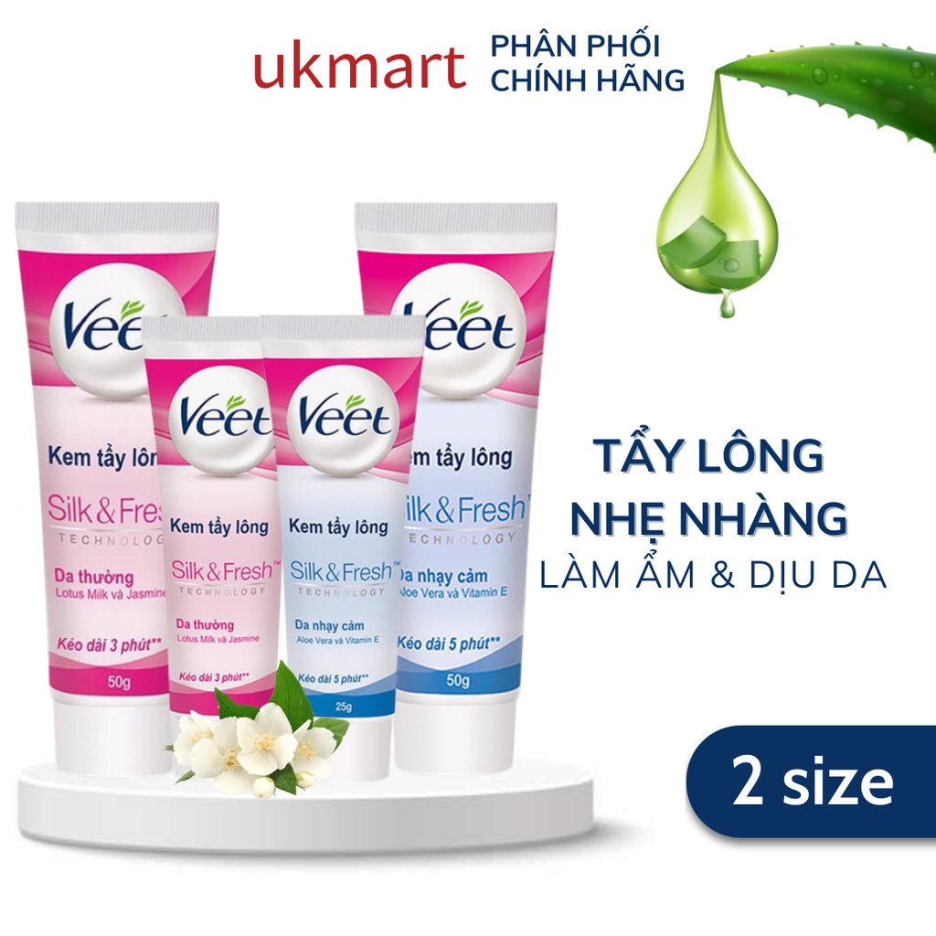 Kem Tẩy Lông Veet Hair Removal Cream Cho Da Thường, Da Nhạy Cảm