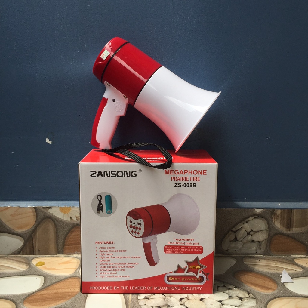Loa phóng thanh ZANSONG / MARKETSTAR âm thanh cực to, chức năng ghi âm , loa cầm tay, hỗ trợ usb, âm thanh hay
