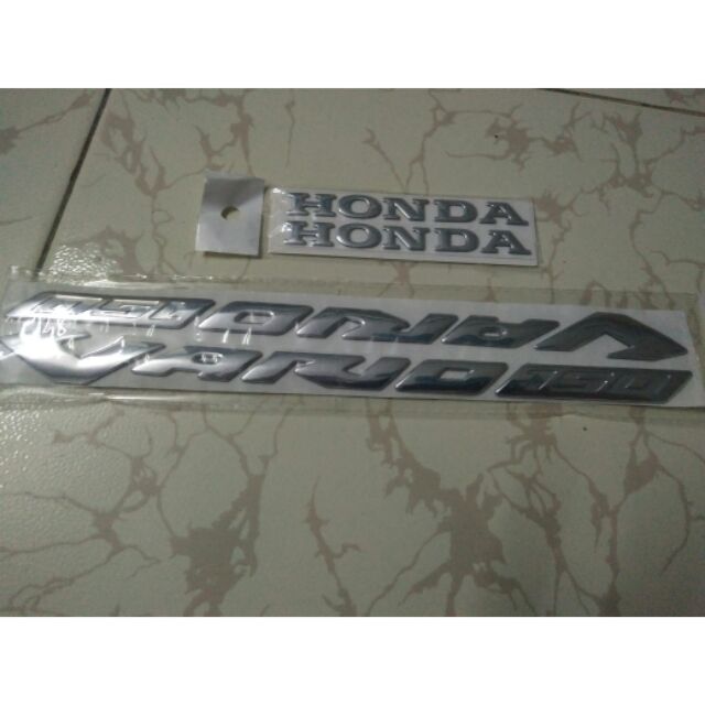 Bộ tem nổi Vario crôm bóng chữ honda New