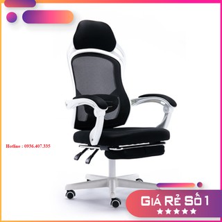 Ghế văn phòng lưng lưới cao cấp Ghế giám đốc có ngả lưng và gác chân tiện lợi - Kiểu dáng sang trọng hiện đại -T418