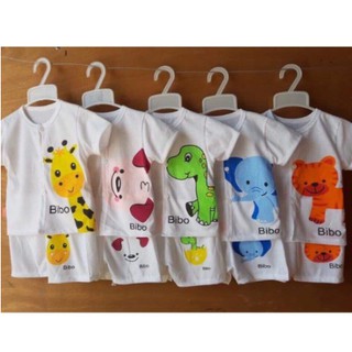 Set 5 bộ quần áo cọc tay Carte cho bé mặc mùa hè từ 0 tháng đến 15 tháng tuổi