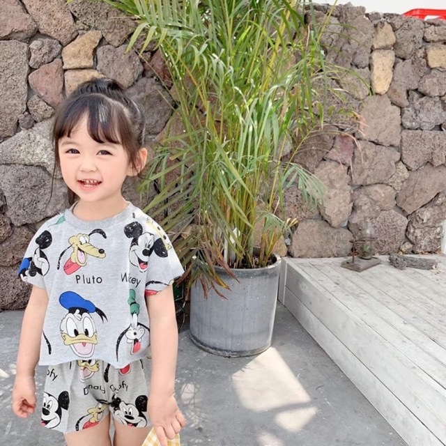 Set Mickey Minnie cho bé gái