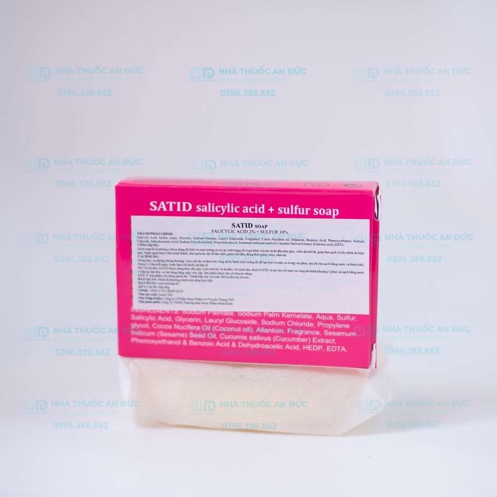 Satid Soap – Xà Bông Satid Sát Khuẩn Làm Sạch Da - Nhà thuốc An Đức