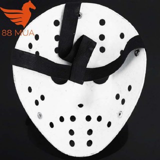 Mặt nạ Jason hóa trang Halloween leegoal Màu Trắng Lỗ tròn 9 in 1