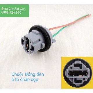 [TOYOTA] Giắc cắm bóng đèn sau T20 ô tô chân dẹp - 1 cái