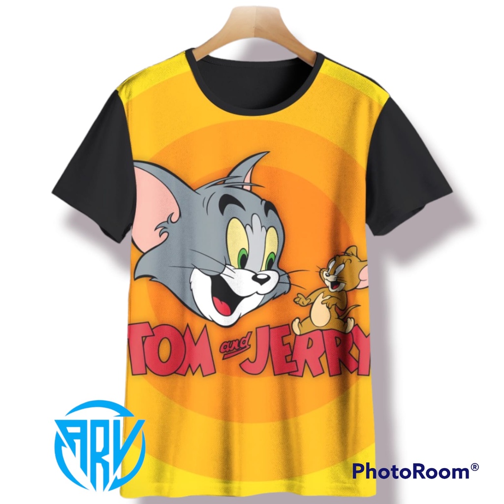 Áo Thun In Nhân Vật Hoạt Hình Tom Và Jerry 3D Thời Trang 2022 Cho Bé Trai Tuổi 3 4 5 6 7 8 9 10 11 12 13 14 Tuổi