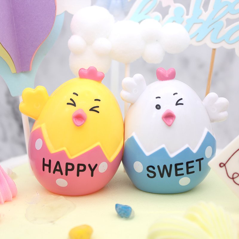 – Trứng gà con  - Trang trí bánh sinh nhật bánh kem