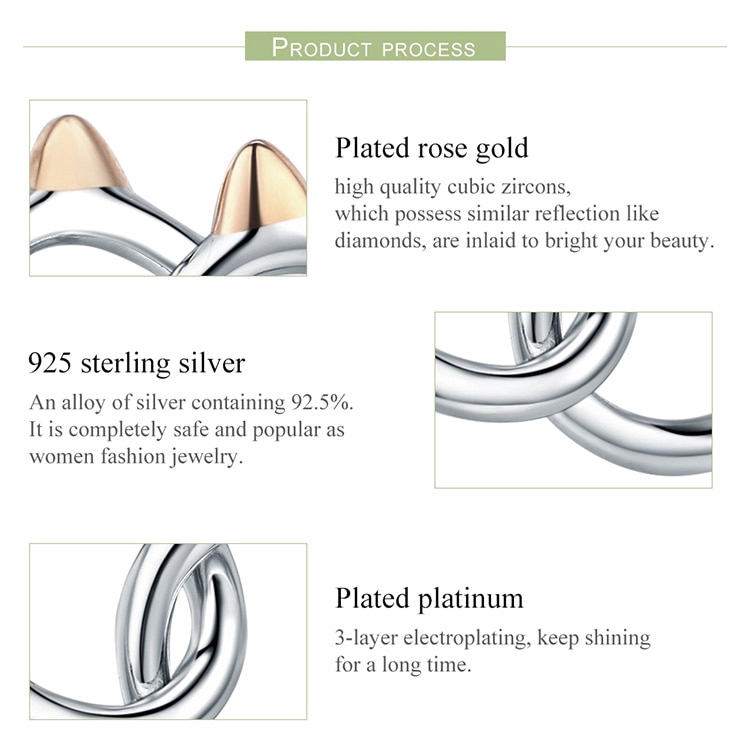 Dây Chuyền Bamoer SCN252 Bằng Bạc Sterling 925 Mặt Họa Tiết Động Vật Dễ Thương