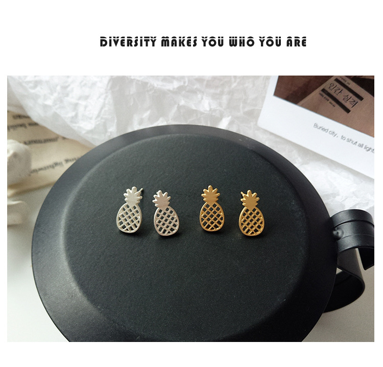 Đôi khuyên tai hình quả dứa thời trang cho nữ