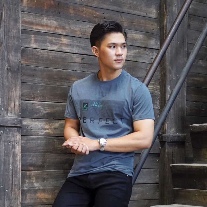 Áo thun nam cổ tròn PERFECT chất cotton mịn đẹp ASTD155