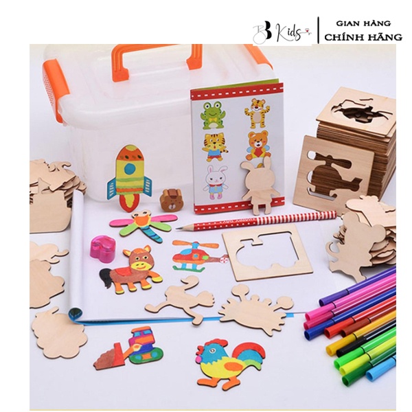 Đồ Chơi Khuôn Tranh Gỗ BB Kids Cho Bé