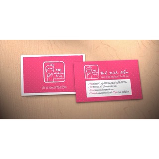 In thẻ tích điểm, card visit