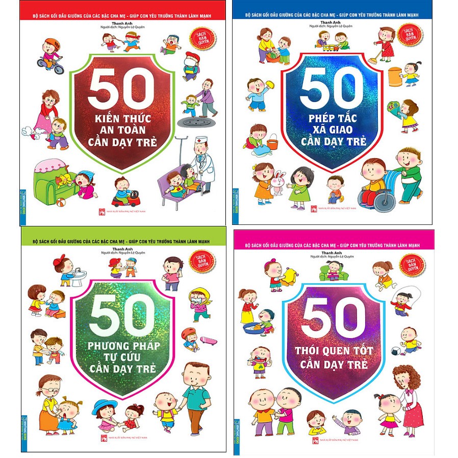 Sách - Bộ sách gối đầu giường của các bậc cha mẹ - giúp con yêu trưởng thành lành mạnh (Bộ 4 cuốn)