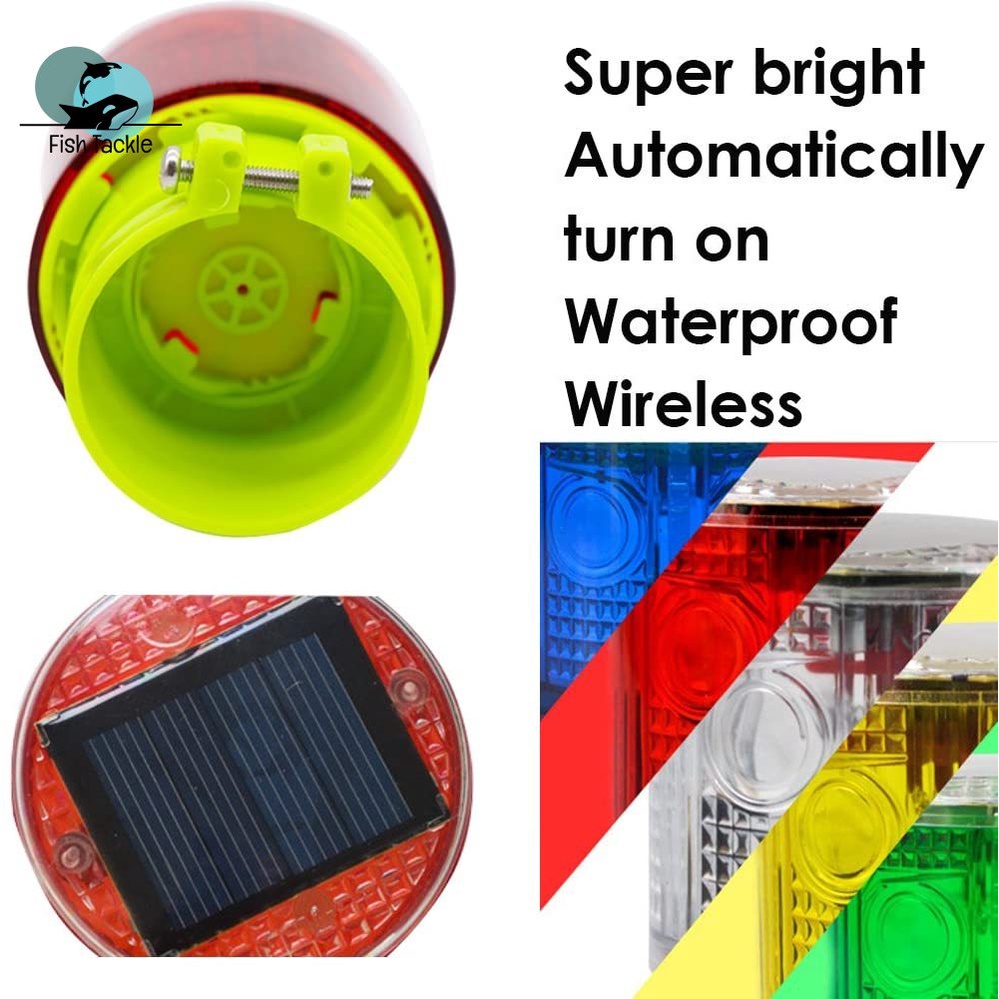 Đèn LED Cảnh Báo Sử Dụng Năng Lượng Mặt Trời Chống Thấm Nước Tiện Dụng Cho Xây Dựng/ Trạm Công Trình/ Trạm Giao Thông