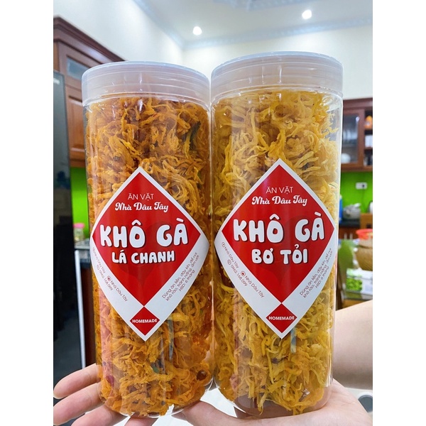 [COMBO RẺ NHẤT] 1kg khô gà lá chanh và khô gà cháy tỏi Nhà Dâu Tây | BigBuy360 - bigbuy360.vn