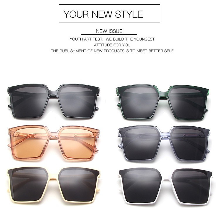 Kính mát nữ đẹp , mắt kính râm gọng vuông nhiều màu chống tia UV400 K019 Si_Kinh | BigBuy360 - bigbuy360.vn