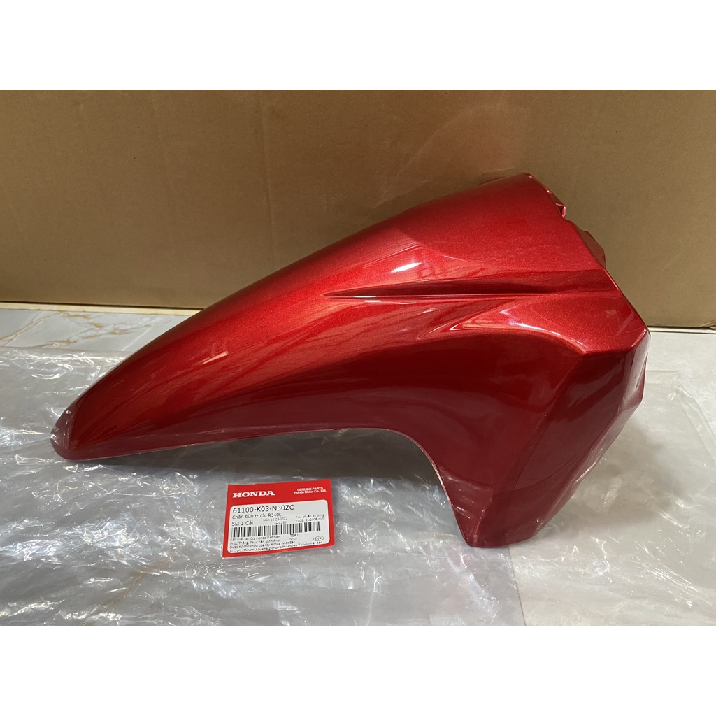 Chắn bùn trước - dè trước HONDA WAVE RSX110 năm 2014-2016-2017-2019 màu Đỏ (Vành đúc). 61100K03N30ZC