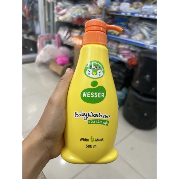 Sữa tắm gội Wesser cho bé