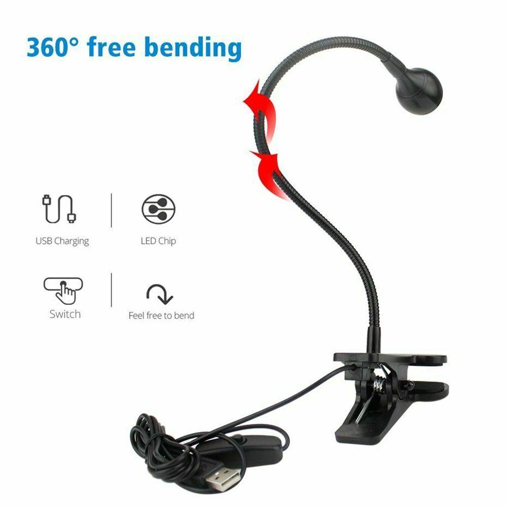 Đèn Đọc Sách Bảo Vệ Mắt Dạng Kẹp Linh Hoạt Dành Cho Học Sinh