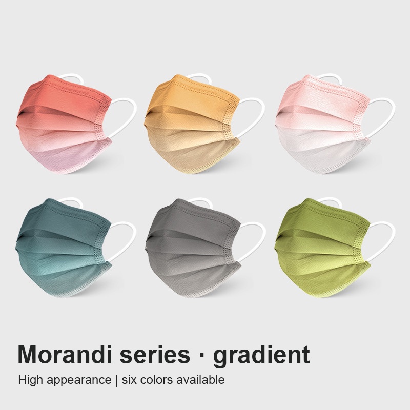 Khẩu Trang 3D Dùng Một Lần Màu Sắc Gradient Phong Cách Mới 2023