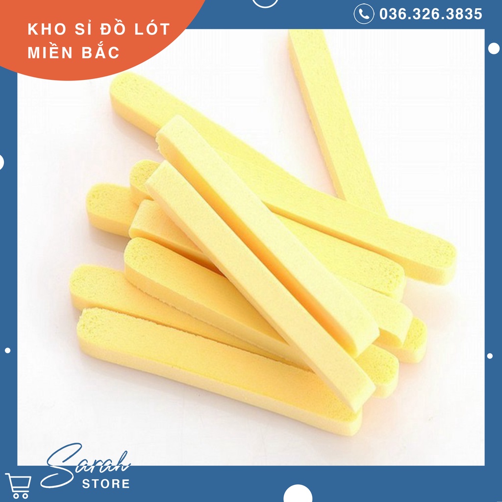 Bọt biển - Bông nở rửa mặt Chivey 12 miếng / Miếng mút rửa mặt bọt biển dạng nén ( Gói 12 thanh)
