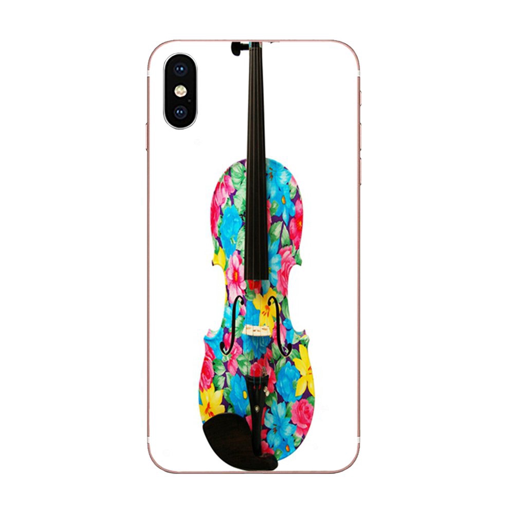 Ốp Điện Thoại Mềm Hình Đàn Violin Cho Samsung Galaxy A10 A20 A20E A3 A40 A5 A50 A7 J3 J5 J6 J7 2016 2017 2018