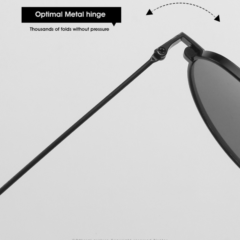 (KIQI-FASHION) COD Kính Mát Gọng Kim Loại Tròn Chống Tia Uv400 Phong Cách Phương Tây Cổ Điển Thời Trang Cho Nam Và Nữ