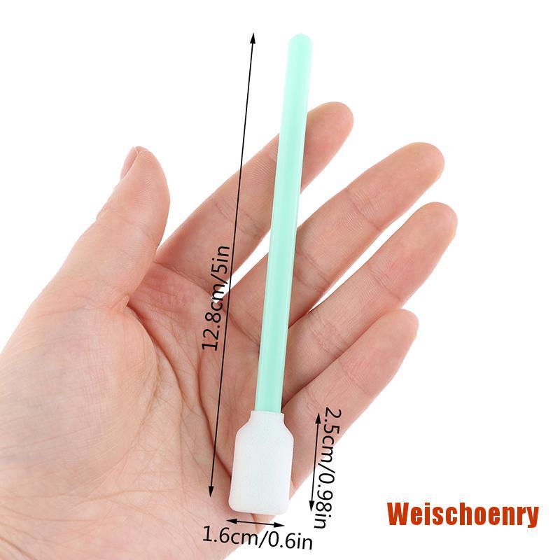 WEenry 100pc Foam Tipped Solvent Cleaning Swab Inkjet Printer Swabs Camera fast