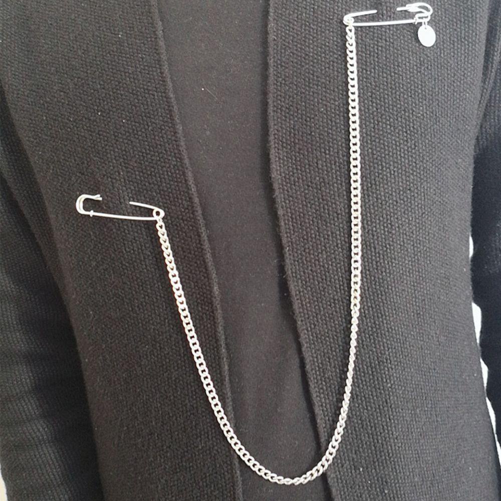 MAG Trâm Cài Áo Dây Xích Dài Phong Cách Retro Tối Giản