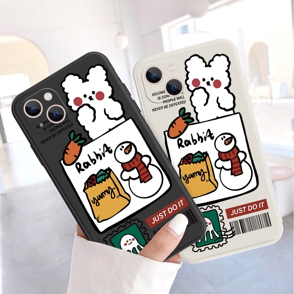 Ốp Điện Thoại TPU Hình Thỏ Cho VIVO Y12 / 11 2019 / 91C / 15 / 17 / 51 / 51A 2020 / 53S / 71 / 83 / 91 / 95 / 93 / 1S Z1 X50 X60 X7