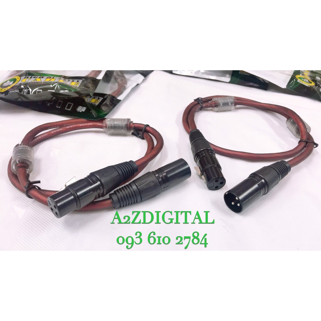 DÂY JACK CẮM Canon  1 ĐẦU CANON ĐỰC - 1 ĐẦU CANON CÁI