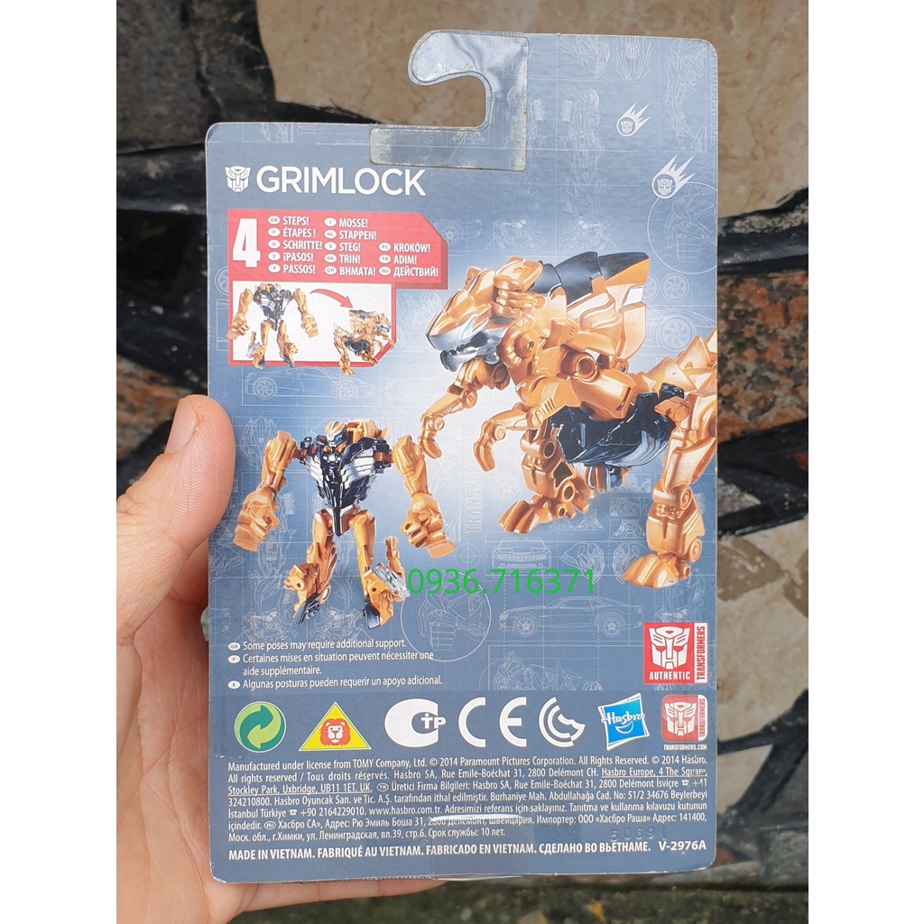 Robot biến hình Transformers Grimlock - Hasbro size Mini box