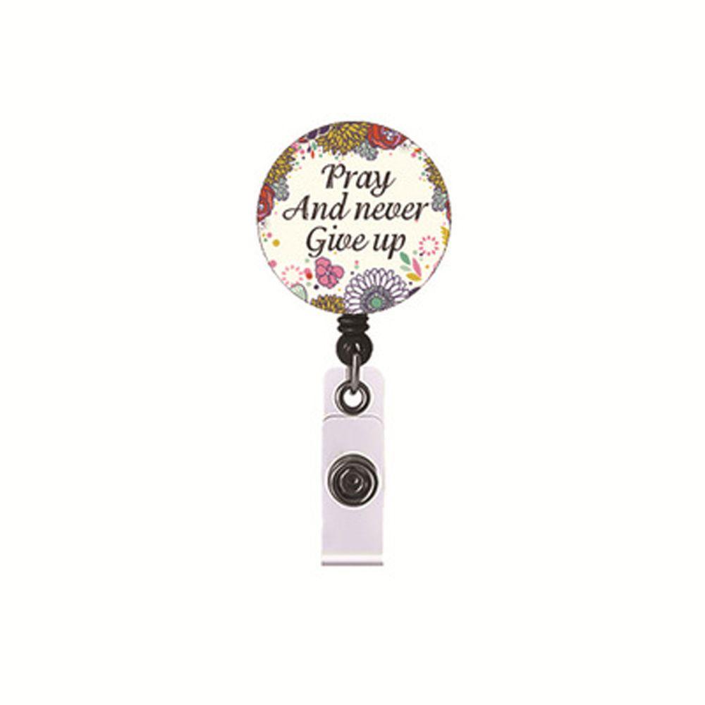 Lanfy Kẹp Thẻ ID Truyền Cảm Hứng In Hoa Cho Bệnh Viện Văn Phòng