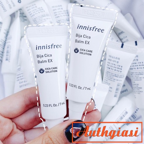 Sample kem dưỡng giảm mụn Innisfree Bija Cica Balm EX dùng cực hiệu quả tuýp 7ml