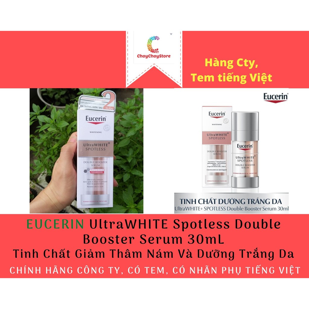 [TEM CTY] Tinh Chất Giảm Thâm Nám EUCERIN UltraWHITE Spotless Double Booster Serum 30mL -  Và Dưỡng Trắng Da