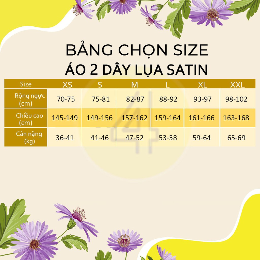 Áo 2 dây trơn vải lụa satin 4LOVA thiết kế đan lưng sexy, sang chảnh | BigBuy360 - bigbuy360.vn