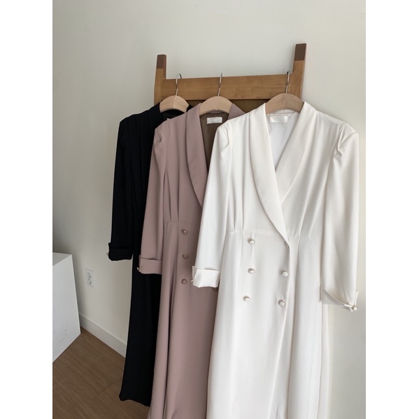 Đầm vest sang chảnh kèm belt, sang trọng đi tiệc