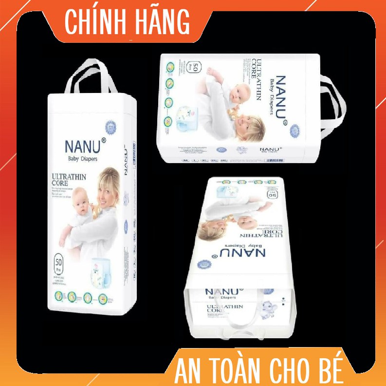 Bỉm Quần NANU Baby 50 miếng size S/M/L/XL/XXL/XXXL cho bé