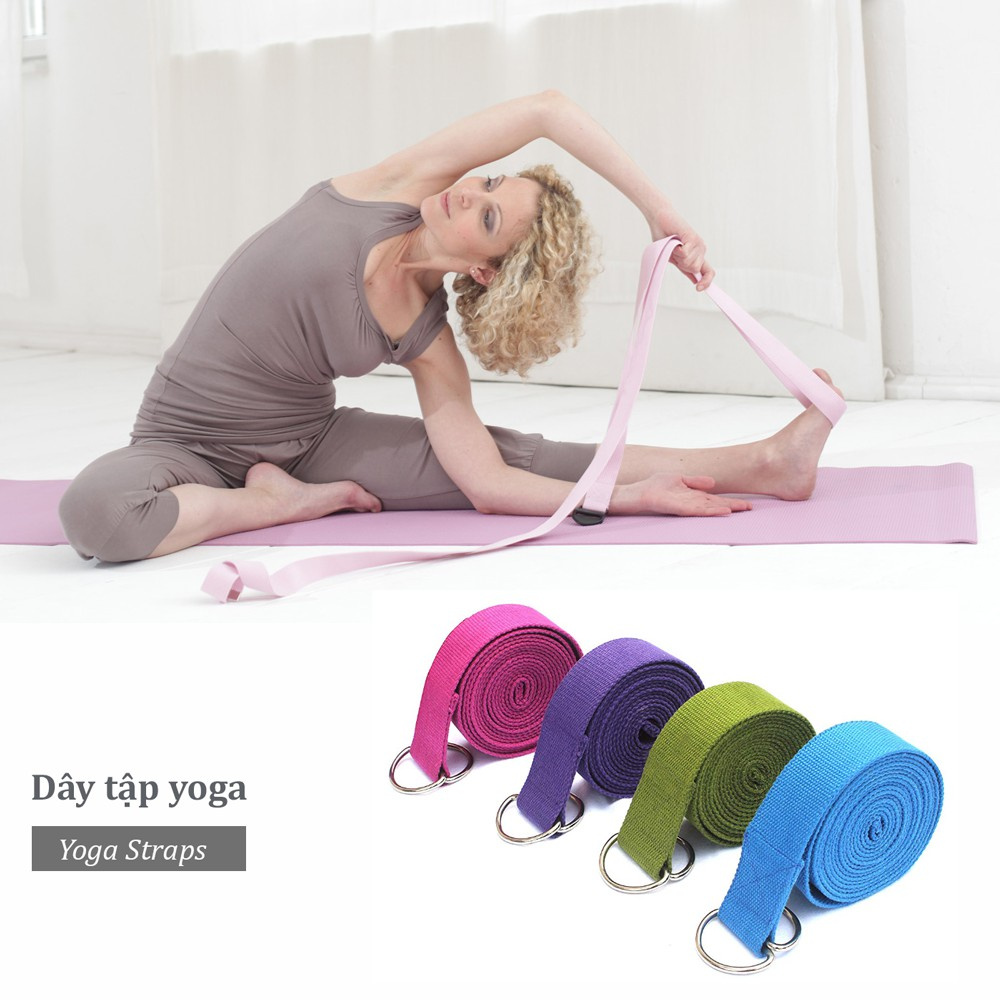 Dây kéo tập Yoga-Gym tập mông, tập tay, tập đùi cotton hình số 8 - infinity strap đa năng siêu tiện lợi .